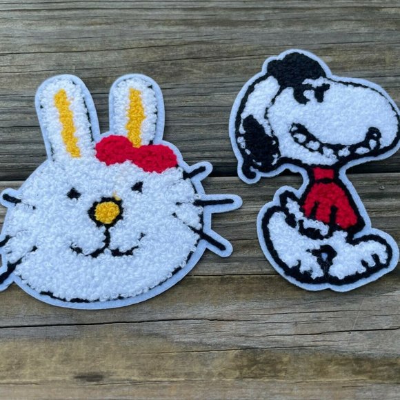 Iron On Patches Fuzzy Applique Patches for Craft Clothes Lot of 2 - Picture 6 of 11